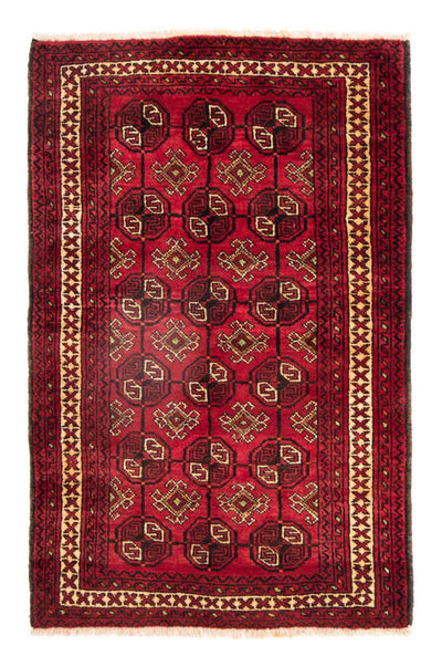 Alfombra Belutsch 138x190cm - Alfombra persa - rojo oscuro