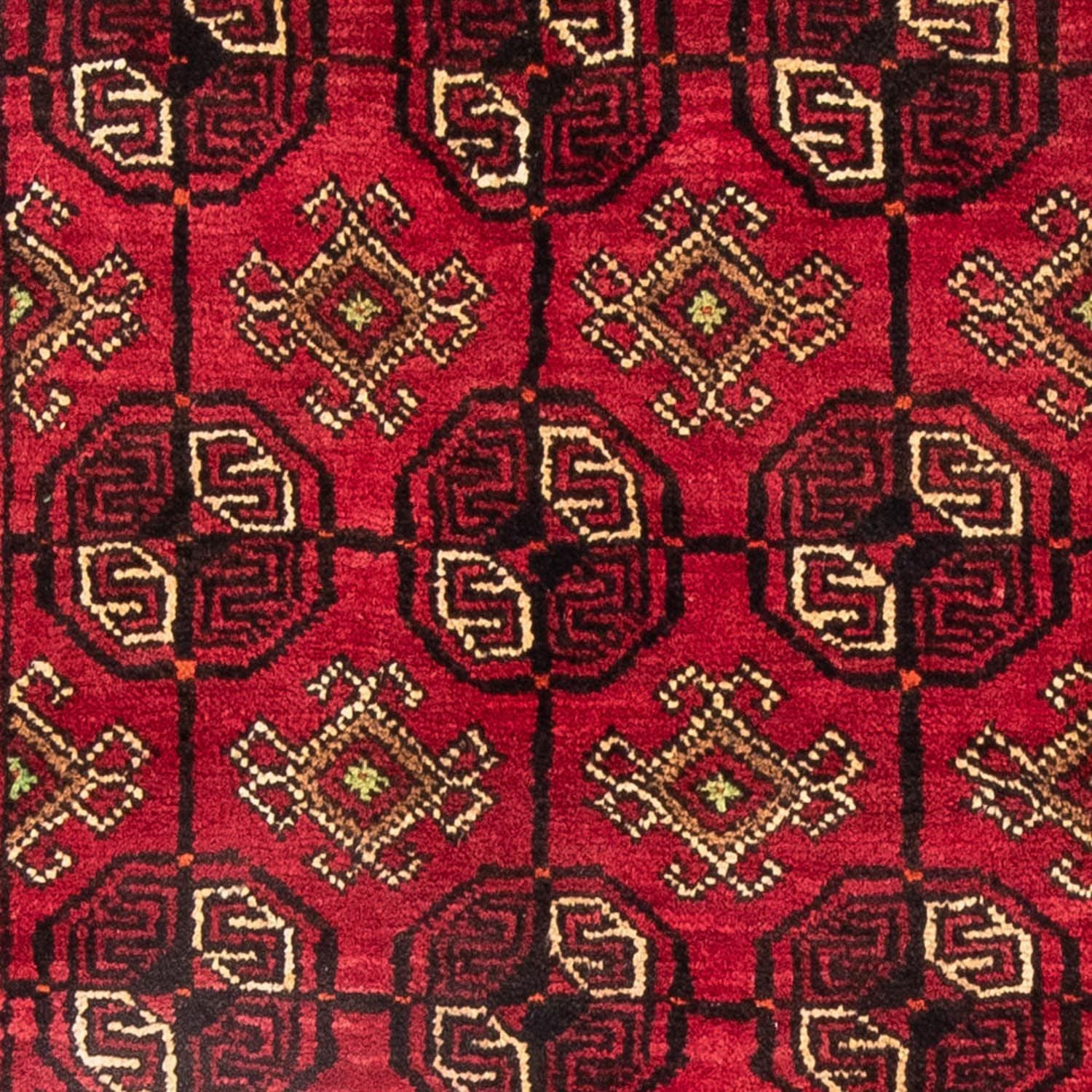 Alfombra Belutsch - 190 x 138 cm - rojo oscuro