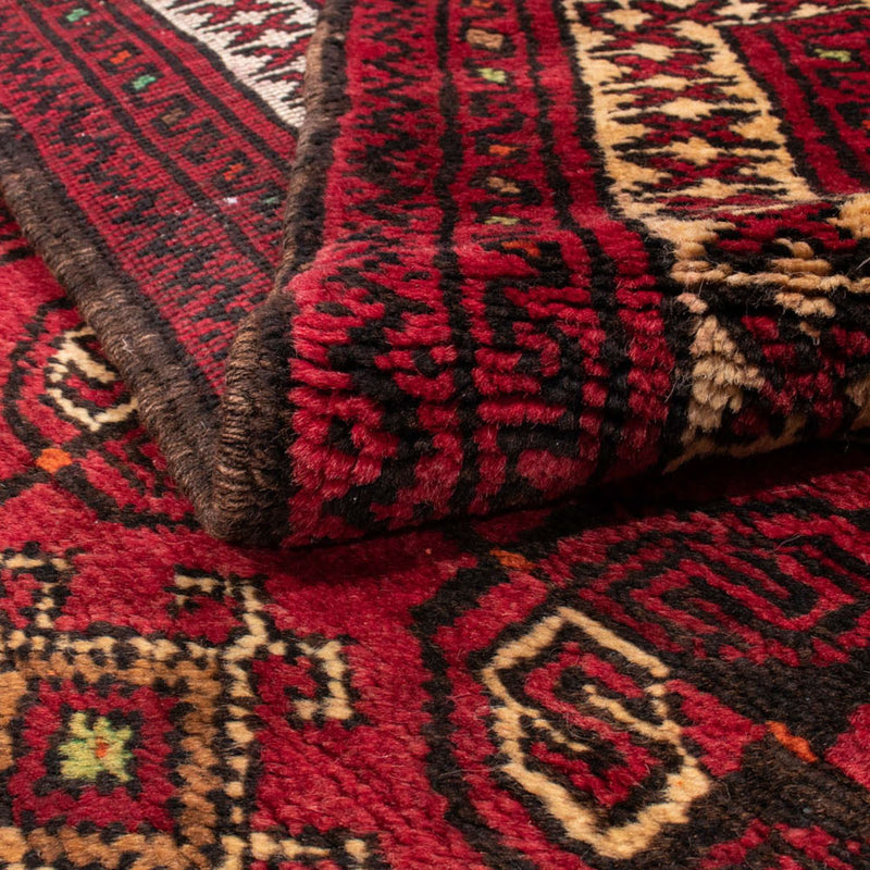 Alfombra Belutsch - 190 x 138 cm - rojo oscuro