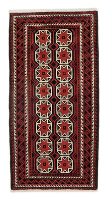 Alfombra Belutsch - 158 x 82 cm - rojo oscuro