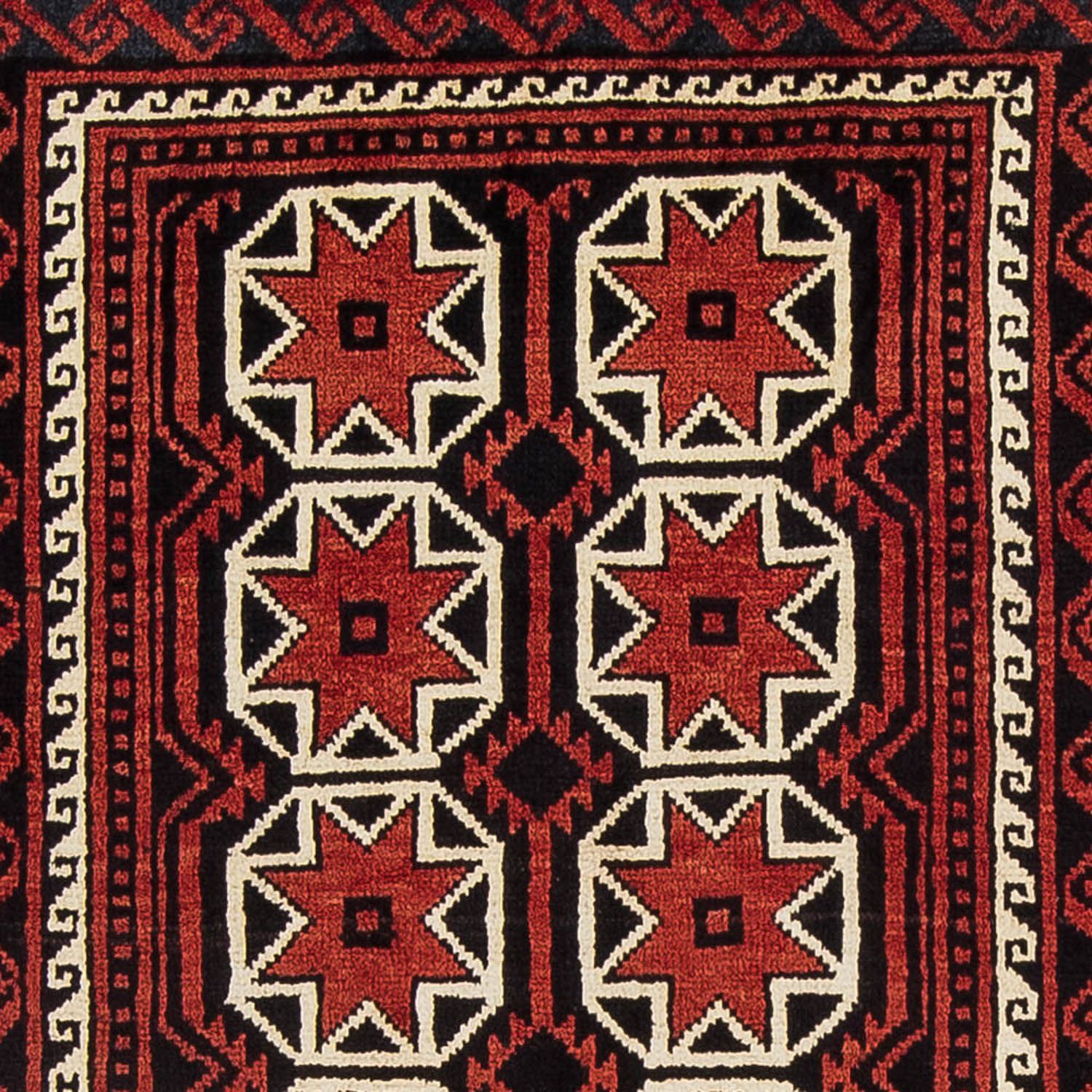 Alfombra Belutsch - 158 x 82 cm - rojo oscuro