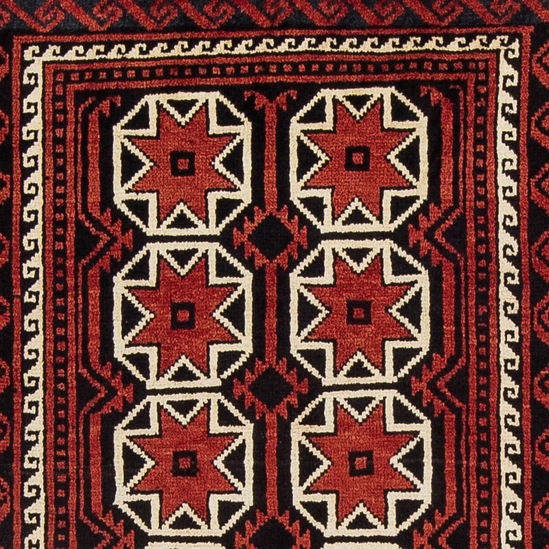 Alfombra Belutsch - 158 x 82 cm - rojo oscuro
