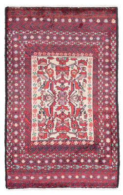 Alfombra Belutsch - 152 x 93 cm - rojo