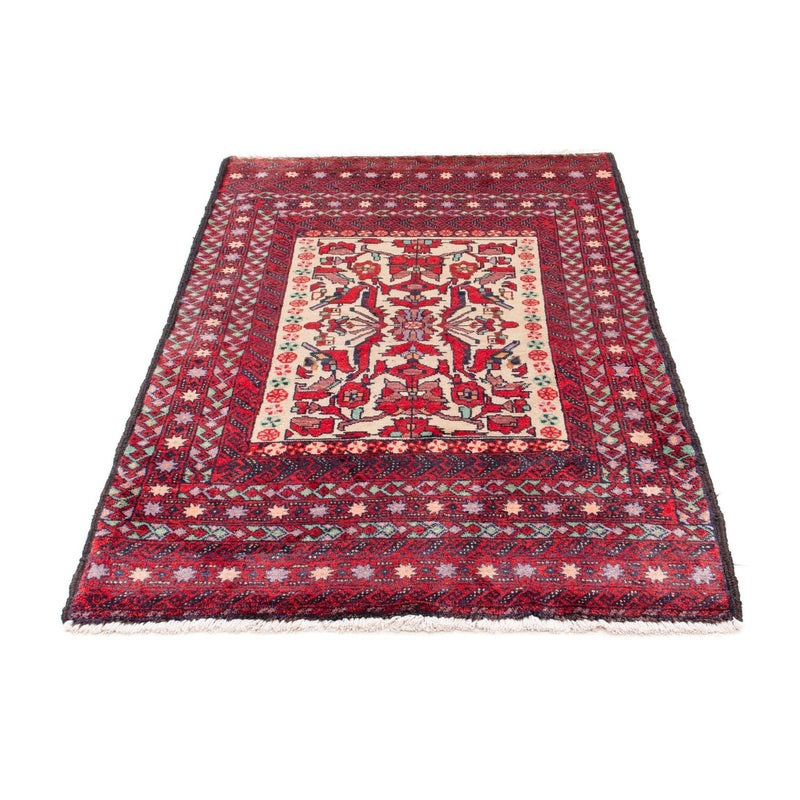 Alfombra Belutsch - 152 x 93 cm - rojo