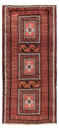 Alfombra de pasillo Alfombra Belutsch - 240 x 114 cm - óxido