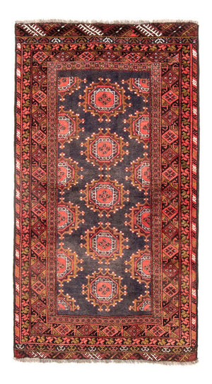 Alfombra de pasillo Alfombra Belutsch - 194 x 105 cm - rojo claro