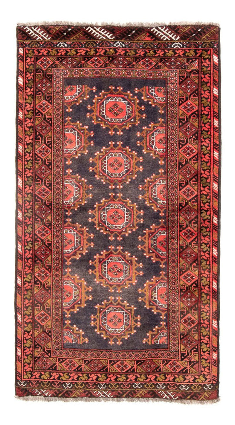 Alfombra de pasillo Alfombra Belutsch - 194 x 105 cm - rojo claro