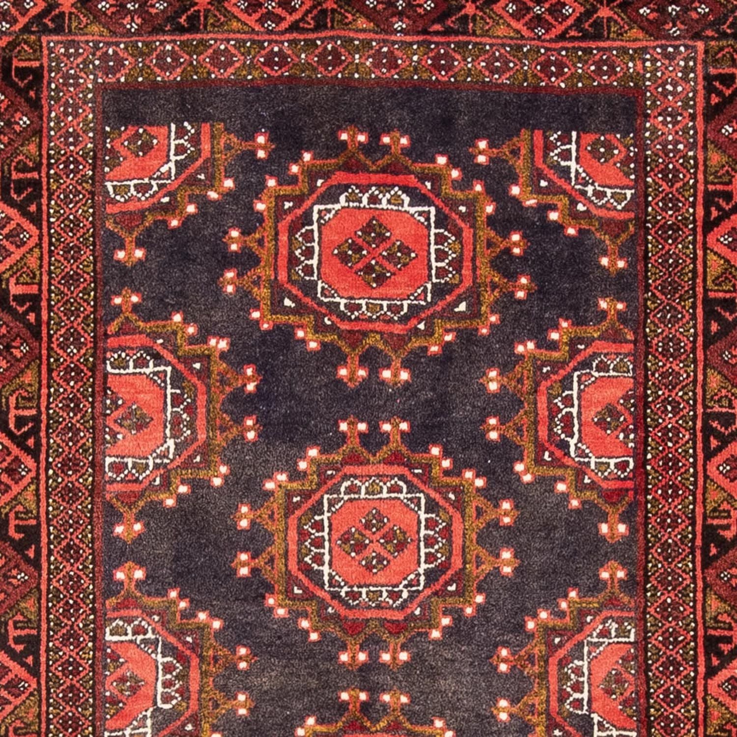 Alfombra de pasillo Alfombra Belutsch - 194 x 105 cm - rojo claro