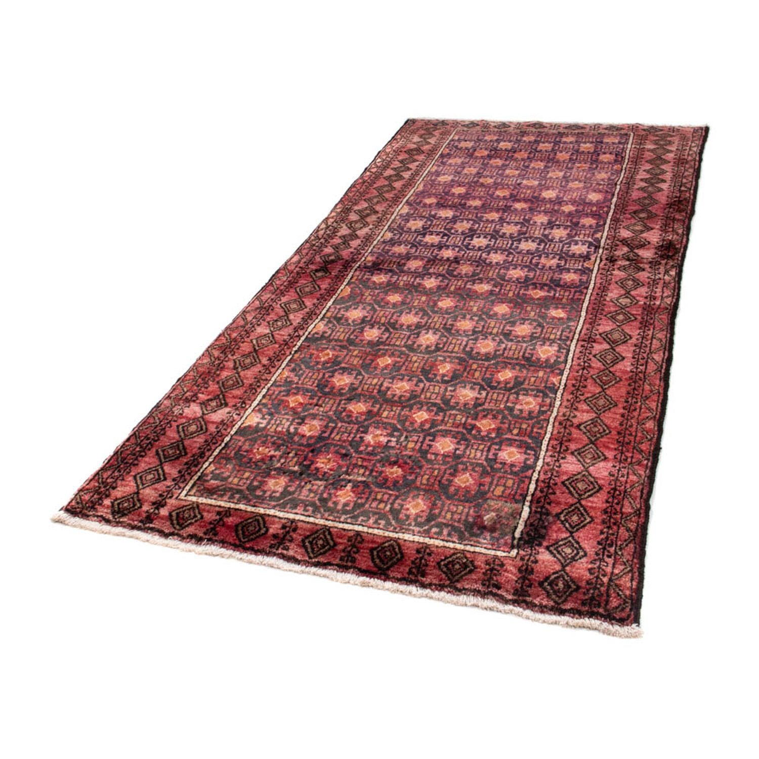 Alfombra de pasillo Alfombra Belutsch - 227 x 110 cm - rojo claro