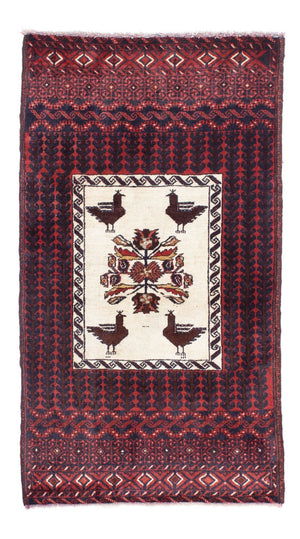 Alfombra Belutsch - 147 x 83 cm - rojo