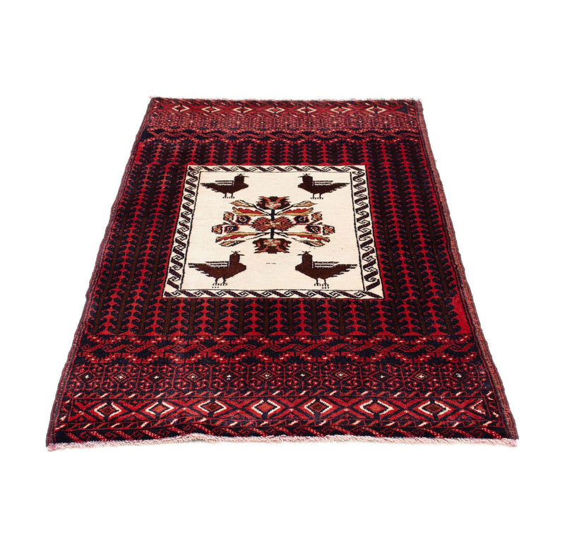 Alfombra Belutsch - 147 x 83 cm - rojo