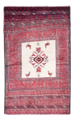 Alfombra Belutsch - 152 x 91 cm - rojo claro