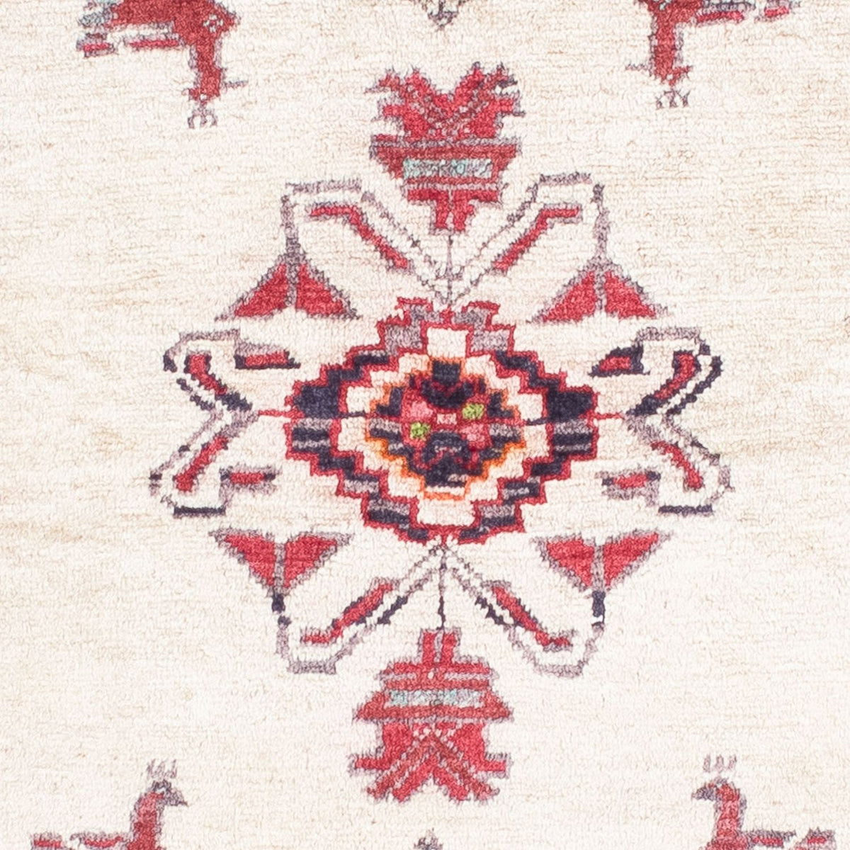 Alfombra Belutsch - 152 x 91 cm - rojo claro