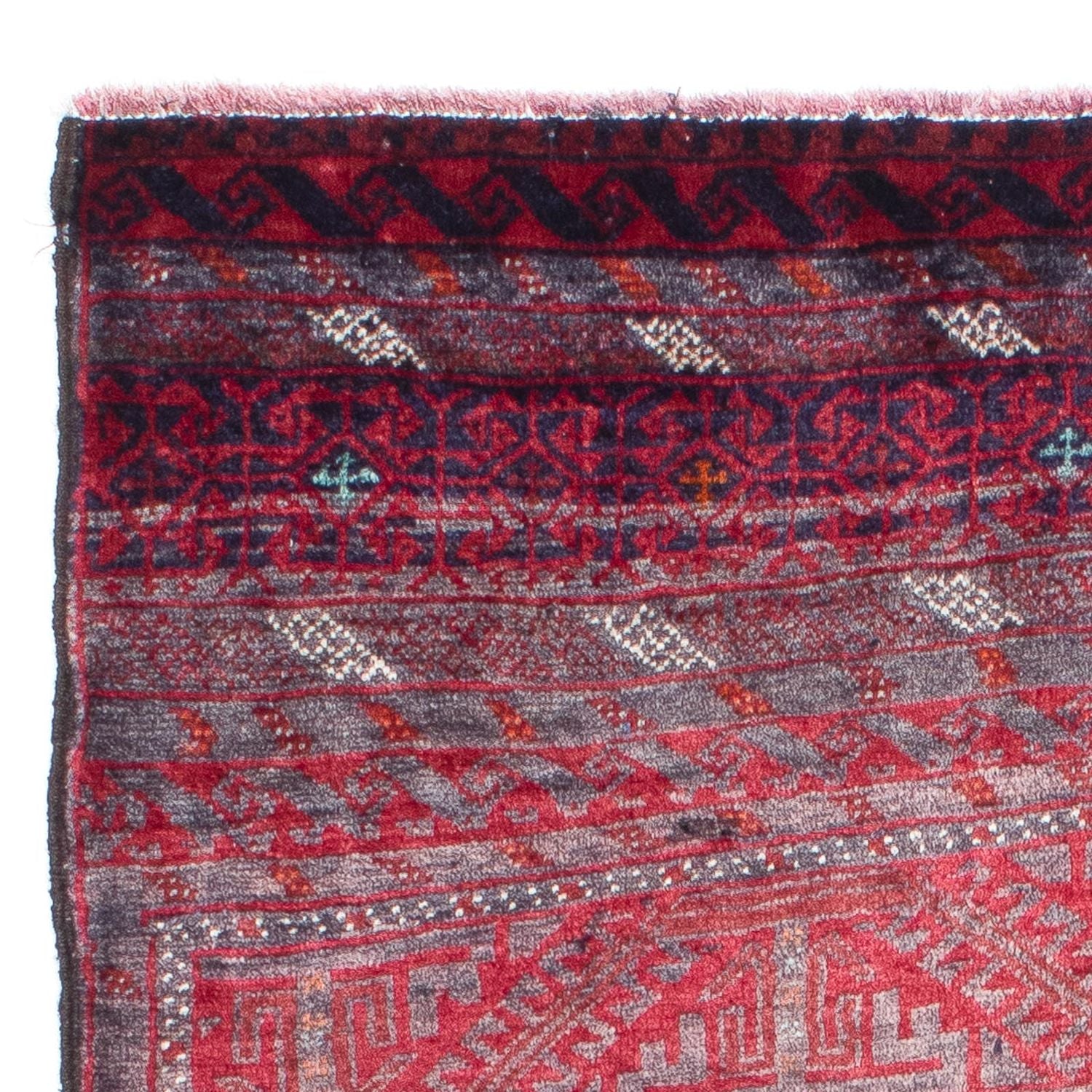 Alfombra Belutsch - 152 x 91 cm - rojo claro