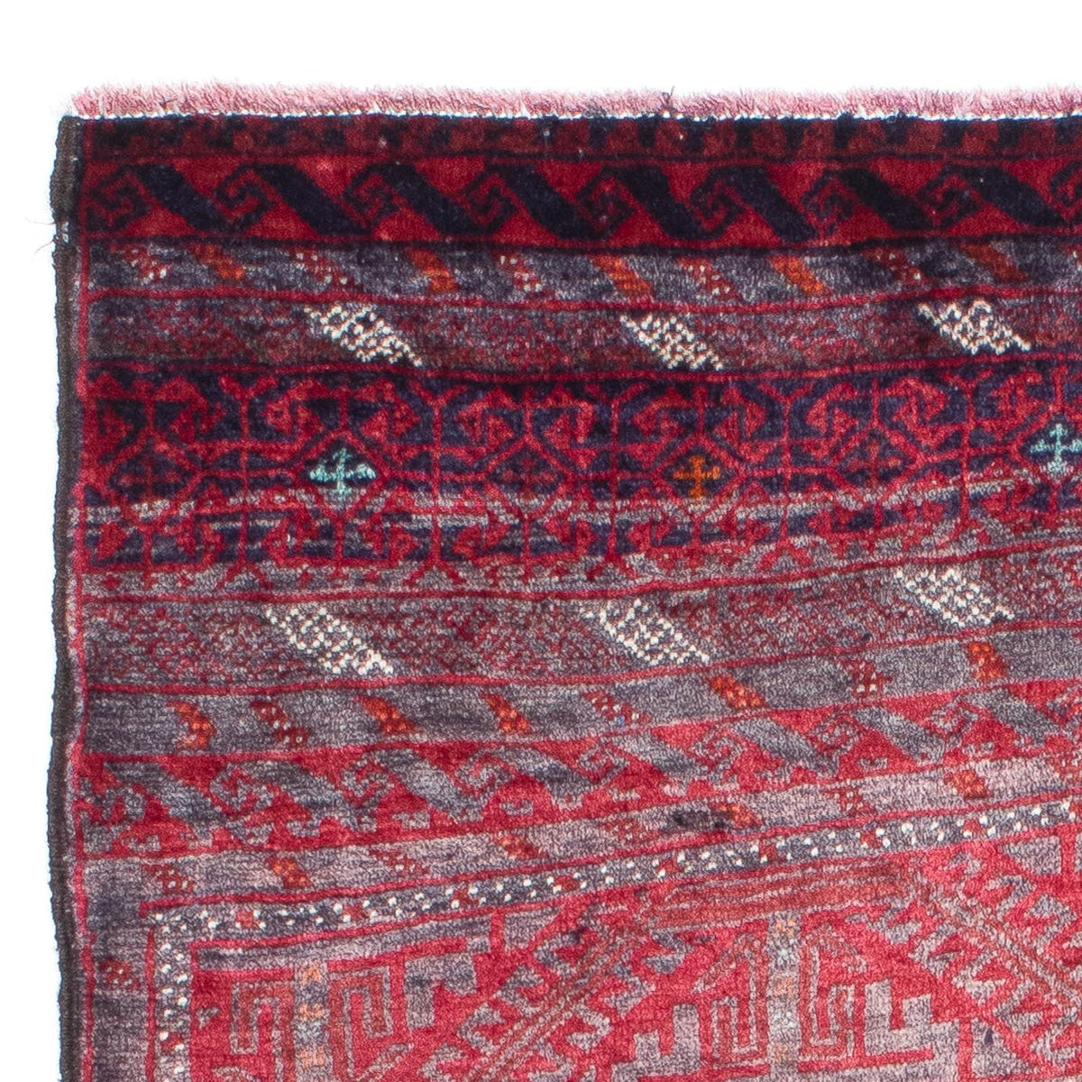 Alfombra Belutsch - 152 x 91 cm - rojo claro
