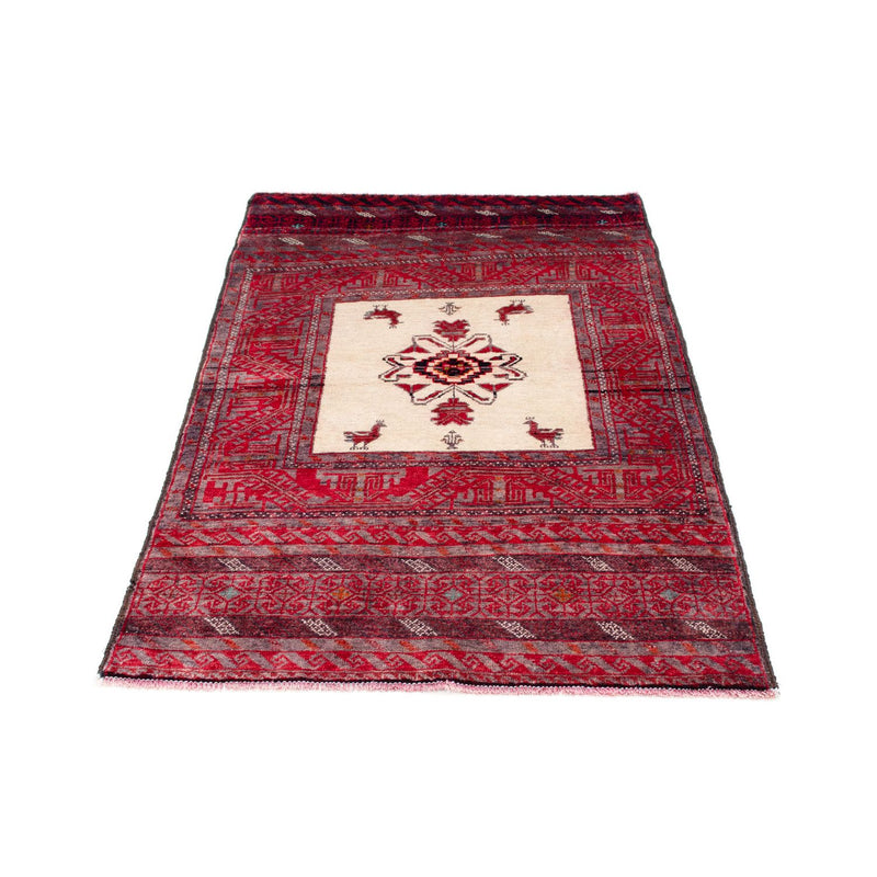 Alfombra Belutsch - 152 x 91 cm - rojo claro