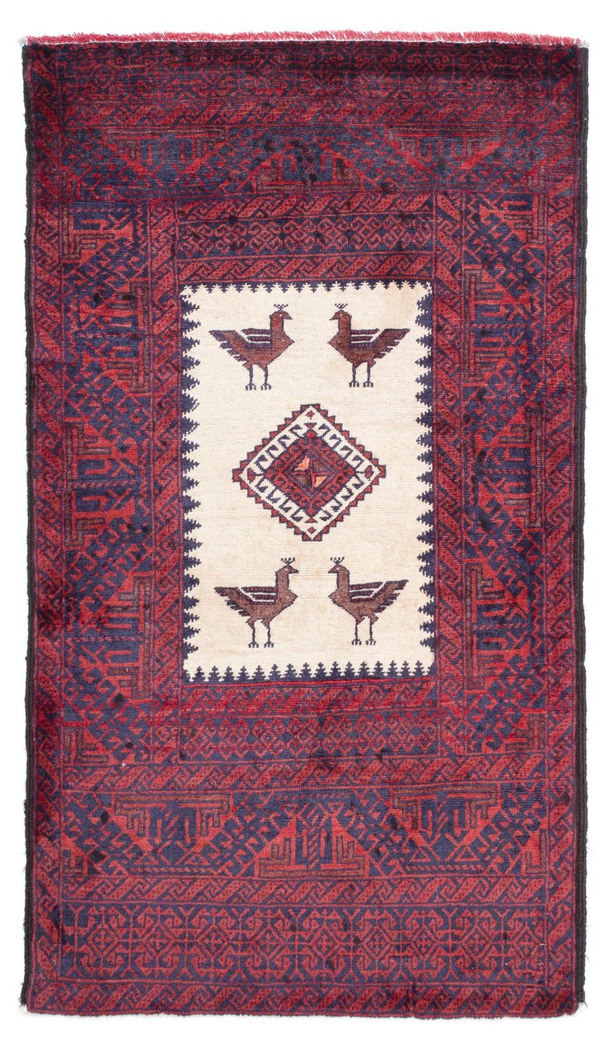 Alfombra Belutsch - 160 x 90 cm - rojo