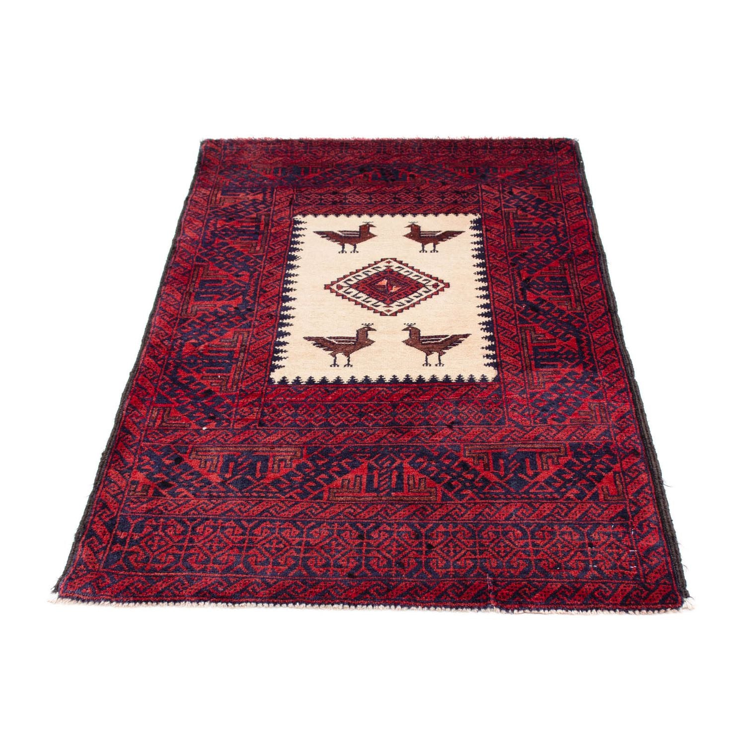 Alfombra Belutsch - 160 x 90 cm - rojo