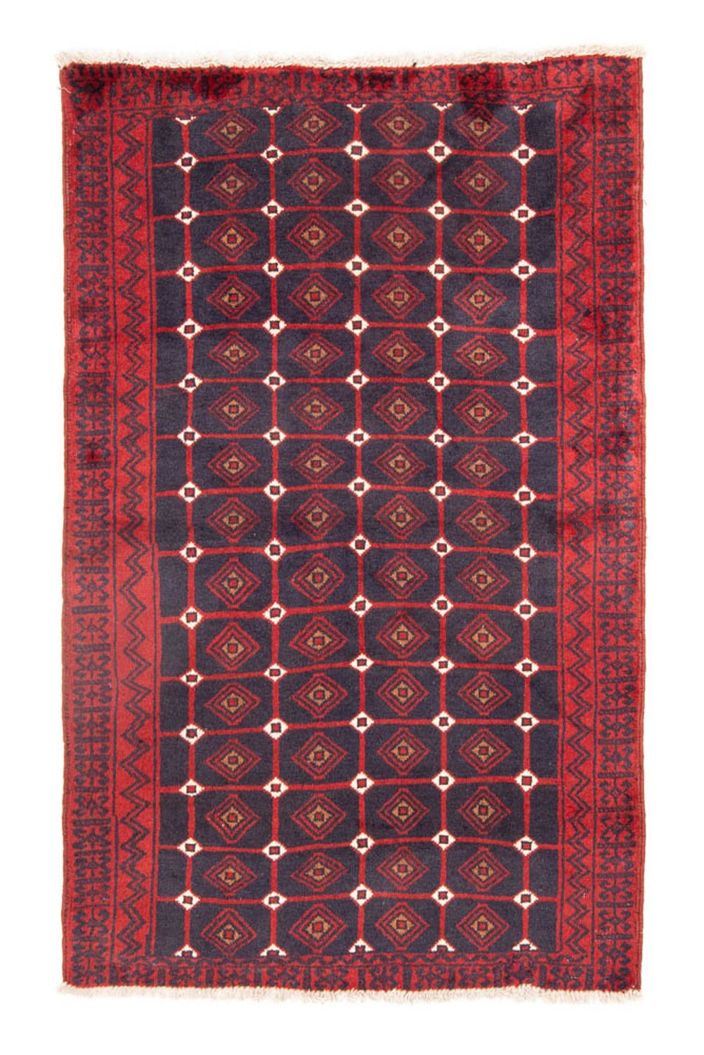 Alfombra de pasillo Alfombra Belutsch - 177 x 106 cm - rojo