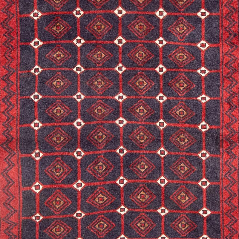 Alfombra de pasillo Alfombra Belutsch - 177 x 106 cm - rojo