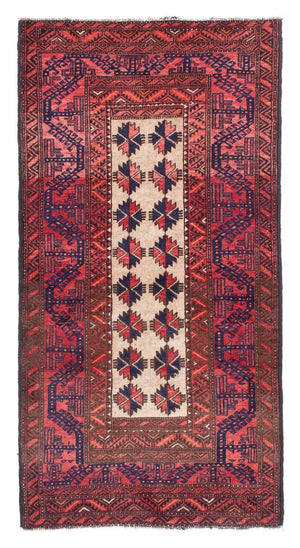 Alfombra Belutsch - 158 x 82 cm - rojo claro