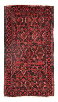 Alfombra de pasillo Alfombra Belutsch - 182 x 101 cm - rojo
