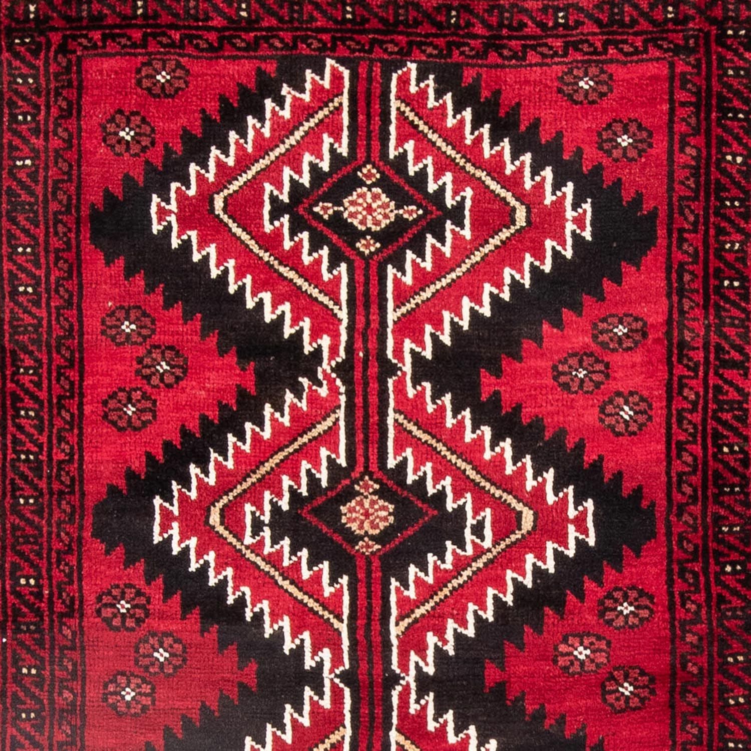 Alfombra Belutsch - 190 x 134 cm - rojo