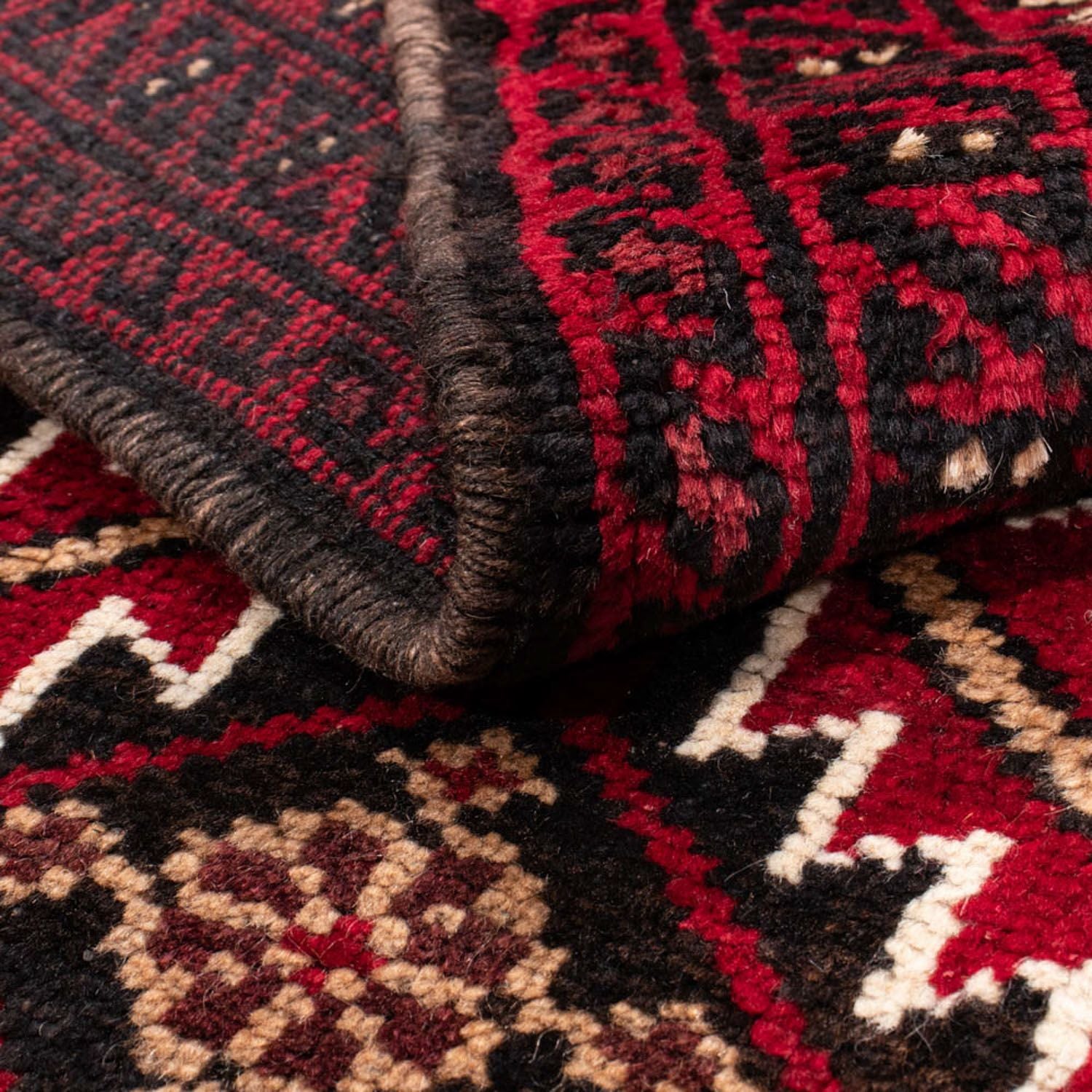 Alfombra Belutsch - 190 x 134 cm - rojo