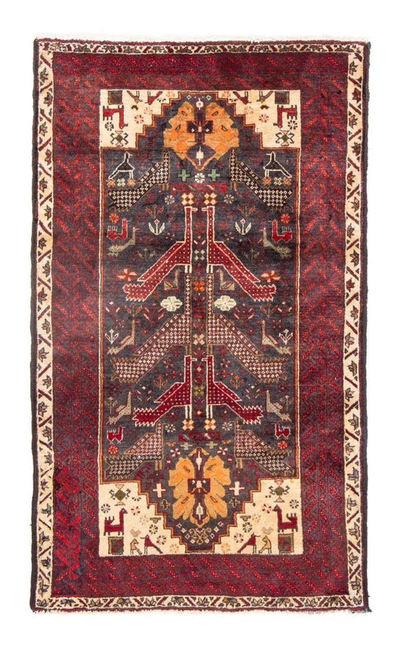Alfombra de pasillo Alfombra Belutsch - 175 x 97 cm - rojo