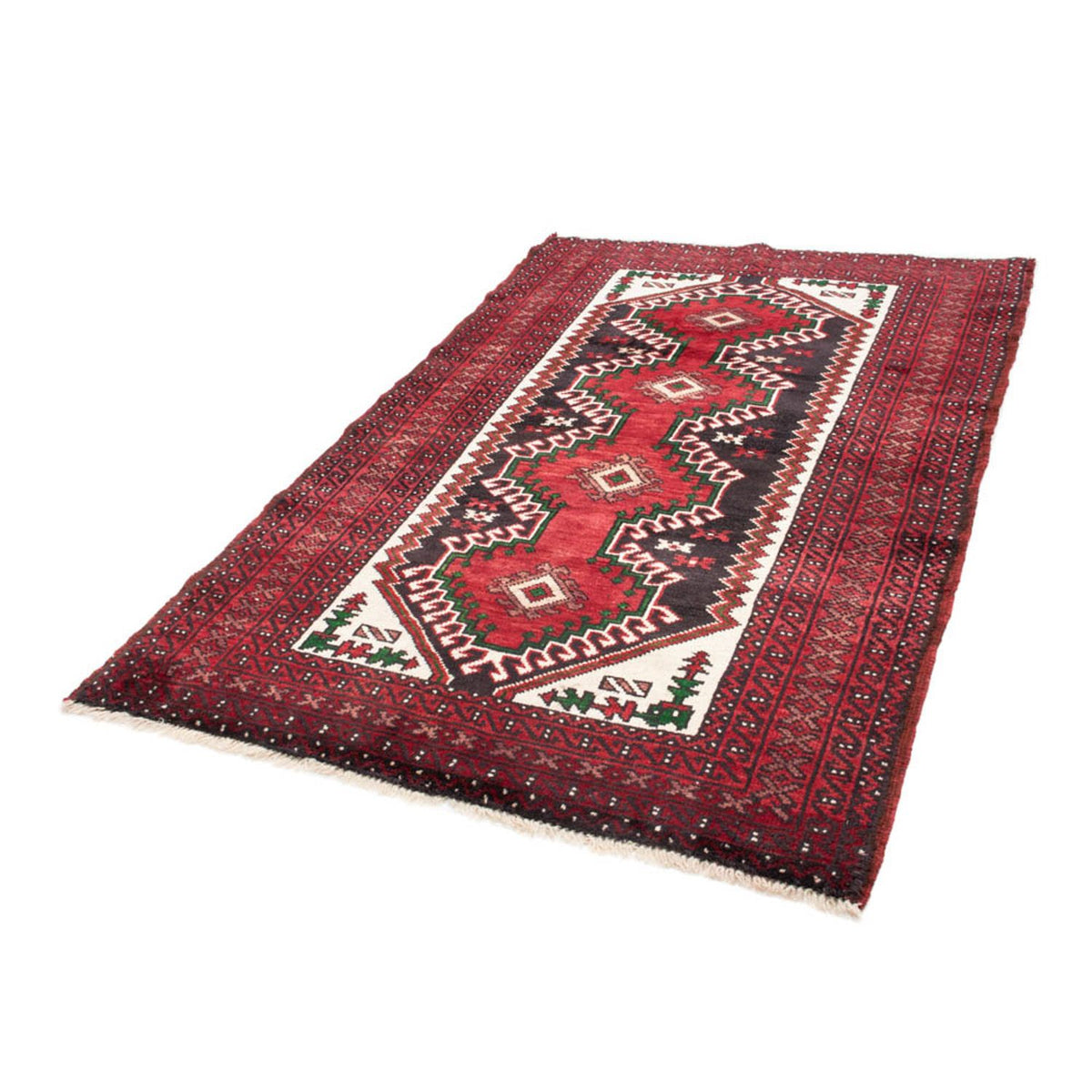 Alfombra Belutsch - 189 x 123 cm - rojo