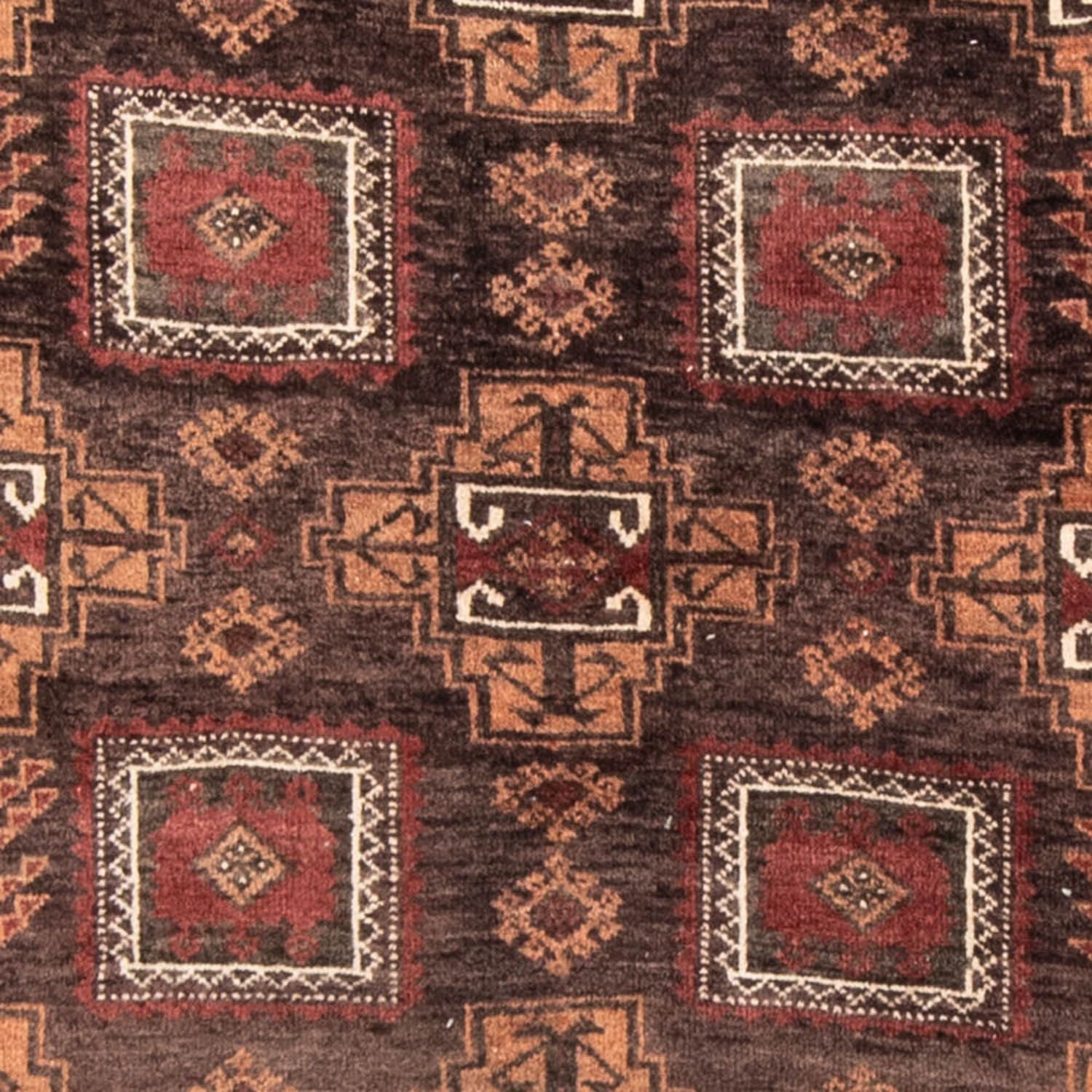 Alfombra de pasillo Alfombra Belutsch - 223 x 111 cm - chocolate claro