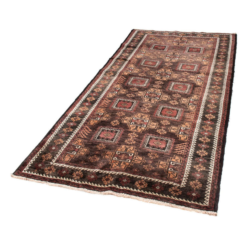 Alfombra de pasillo Alfombra Belutsch - 223 x 111 cm - chocolate claro