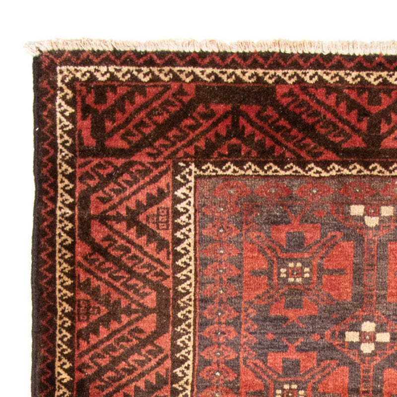 Alfombra de pasillo Alfombra Belutsch - 225 x 123 cm - rojo claro