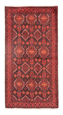 Alfombra de pasillo Alfombra Belutsch - 190 x 104 cm - rojo