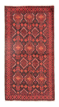 Alfombra de pasillo Alfombra Belutsch - 190 x 104 cm - rojo