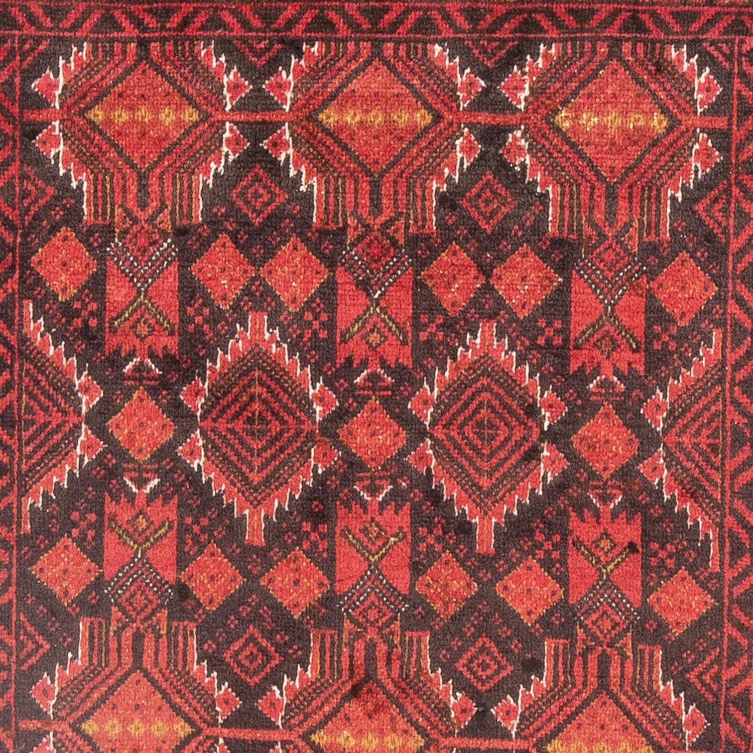 Alfombra de pasillo Alfombra Belutsch - 190 x 104 cm - rojo