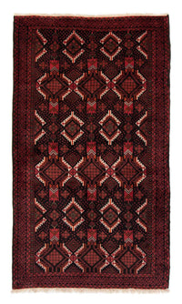 Alfombra de pasillo Alfombra Belutsch - 206 x 113 cm - rojo oscuro