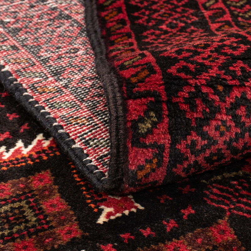 Alfombra de pasillo Alfombra Belutsch - 206 x 113 cm - rojo oscuro