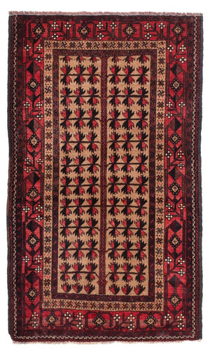 Alfombra Belutsch - 156 x 98 cm - marrón