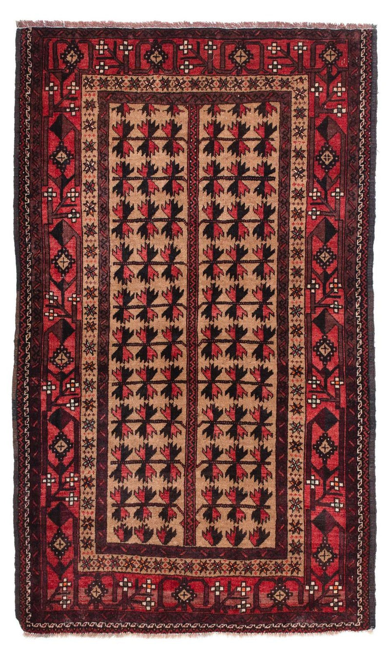 Alfombra Belutsch - 156 x 98 cm - marrón