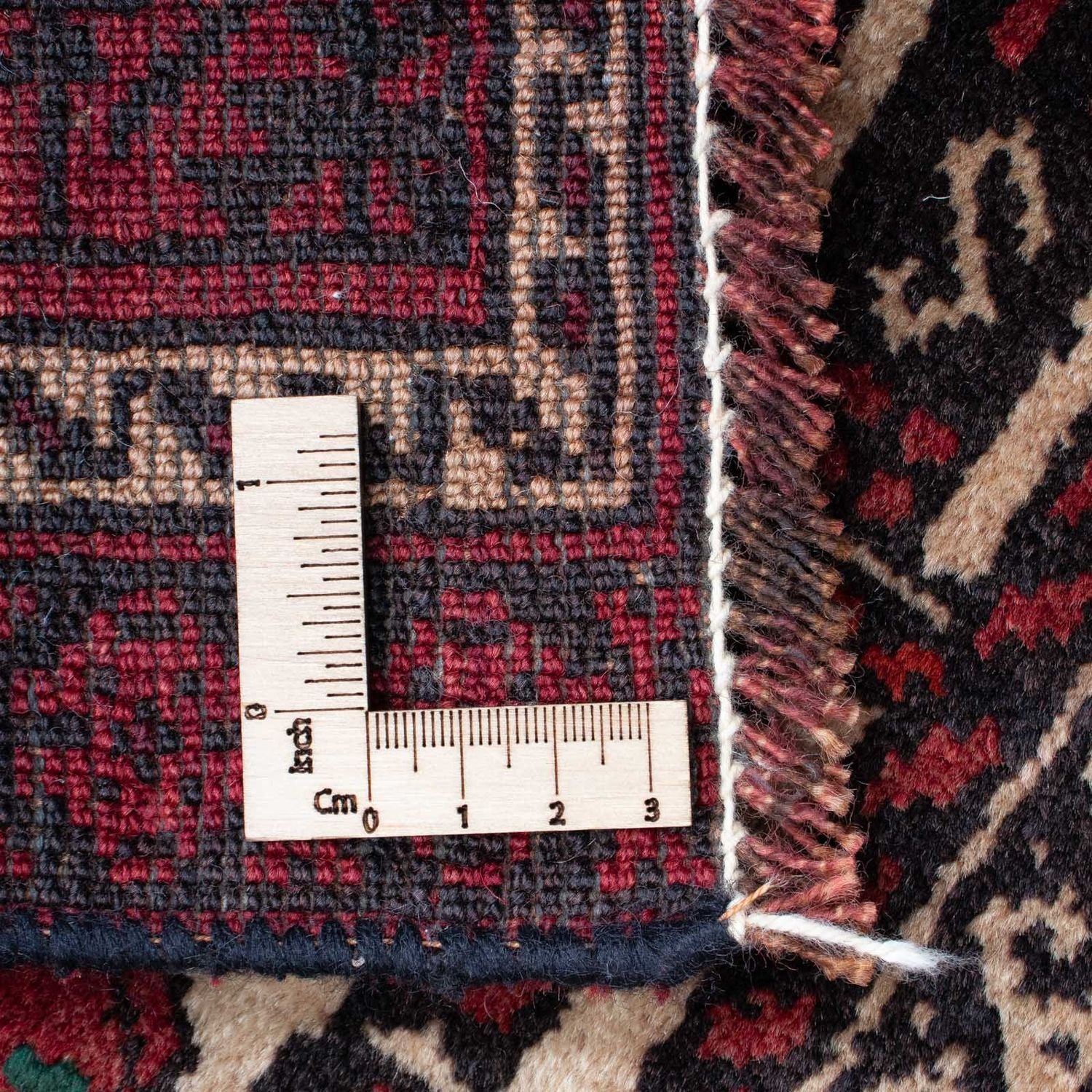 Alfombra Belutsch - 138 x 89 cm - rojo oscuro