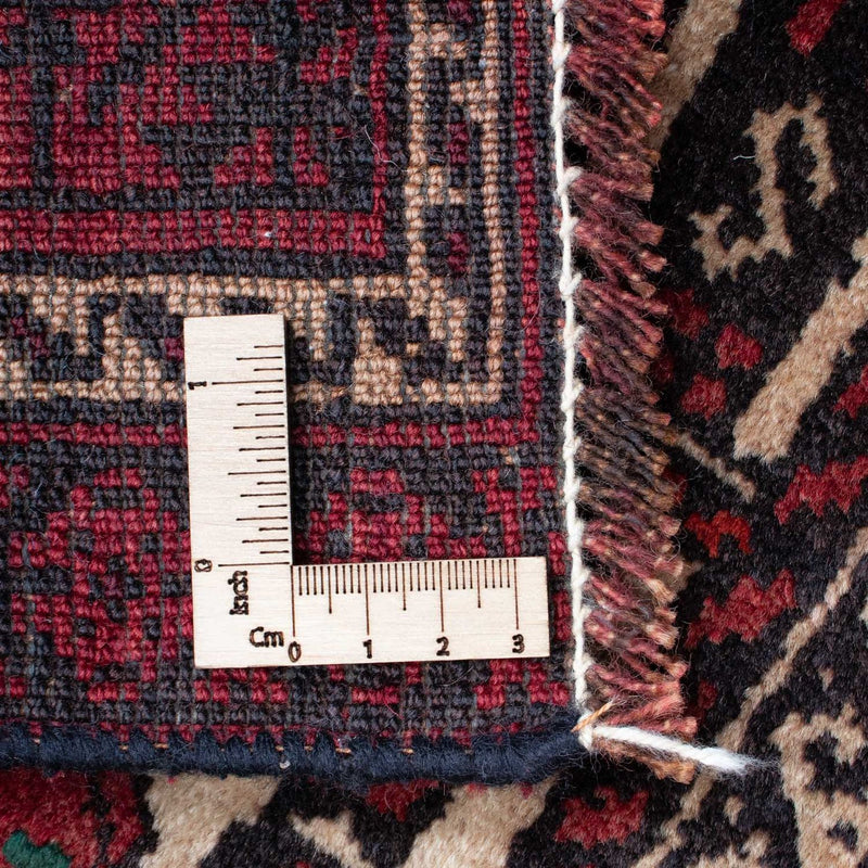Alfombra Belutsch - 138 x 89 cm - rojo oscuro
