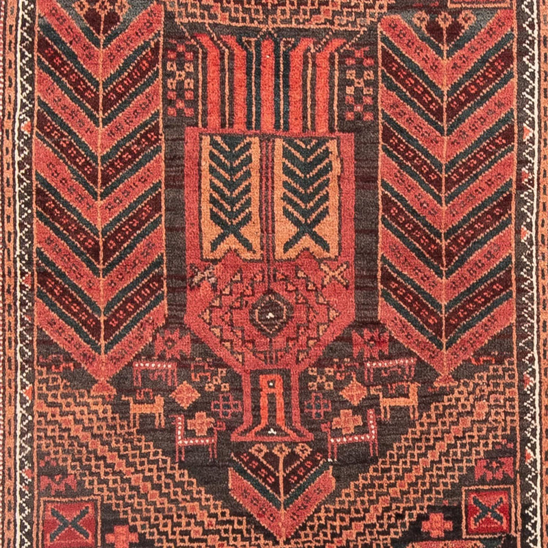 Alfombra de pasillo Alfombra Belutsch - 205 x 100 cm - rojo claro