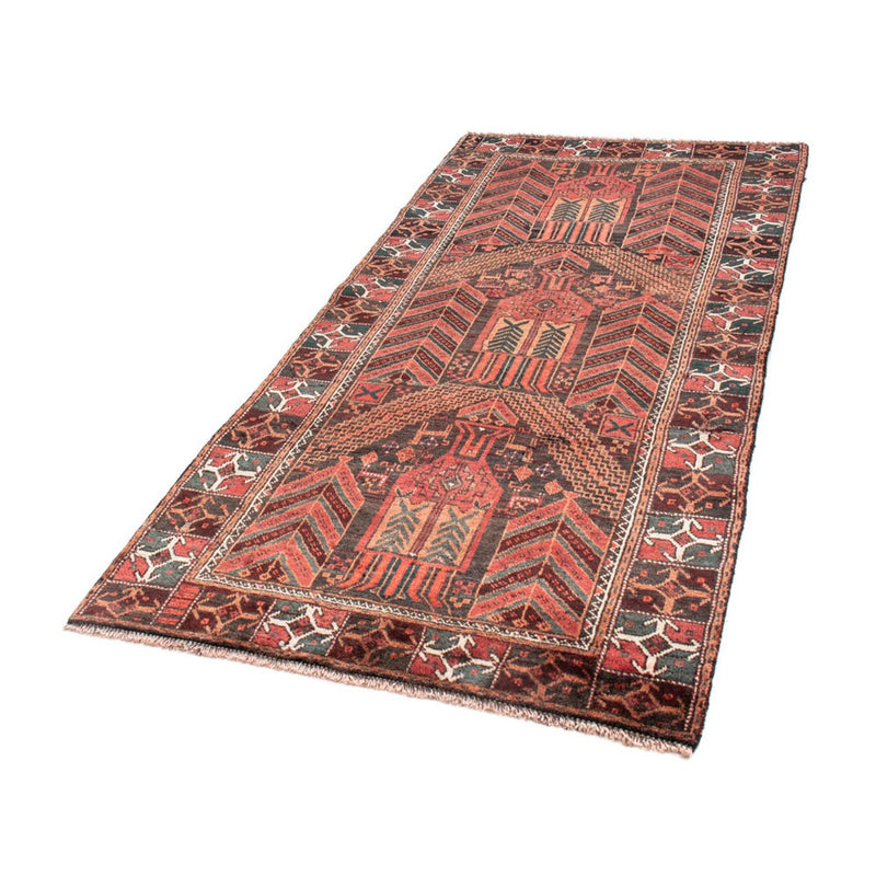 Alfombra de pasillo Alfombra Belutsch - 205 x 100 cm - rojo claro