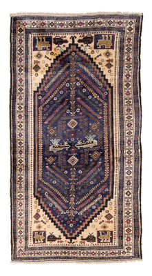 Alfombra de pasillo Alfombra Belutsch - 211 x 112 cm - azul oscuro