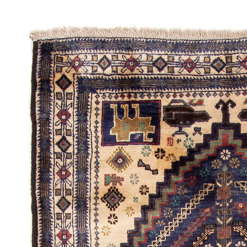 Alfombra de pasillo Alfombra Belutsch - 211 x 112 cm - azul oscuro