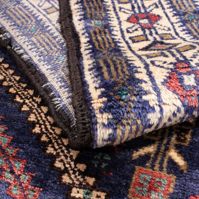 Alfombra de pasillo Alfombra Belutsch - 211 x 112 cm - azul oscuro