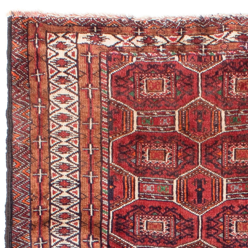 Alfombra Belutsch - 134 x 94 cm - rojo oscuro