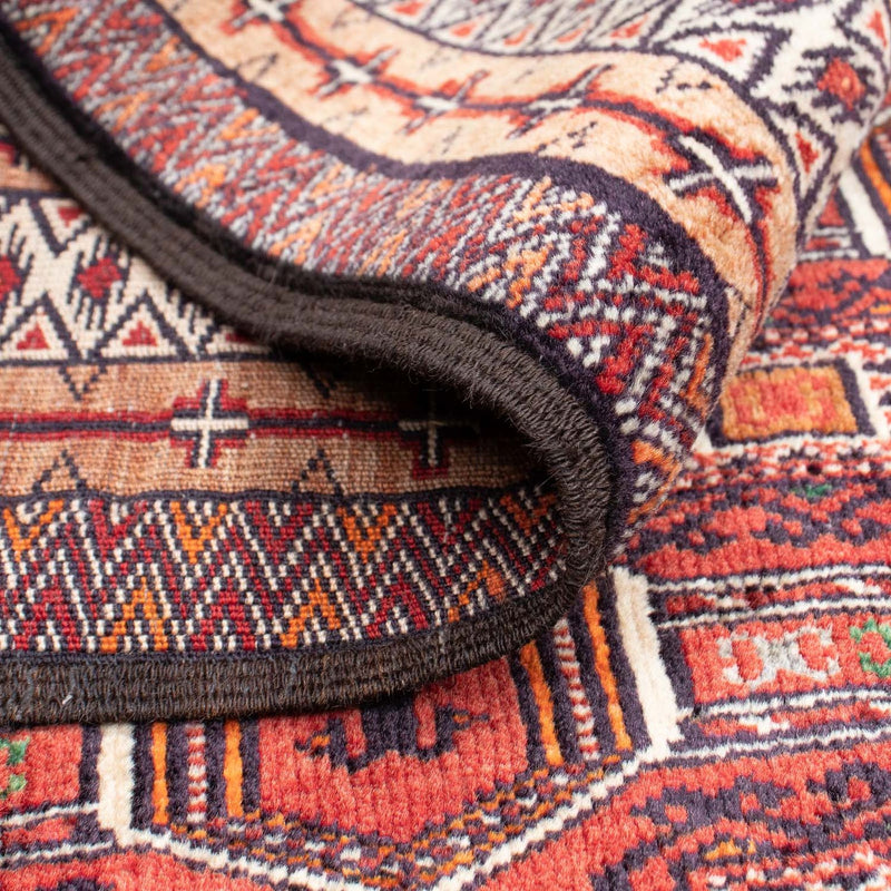 Alfombra Belutsch - 134 x 94 cm - rojo oscuro