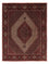 Alfombra persa - Bidjar - 248 x 202 cm - rojo oscuro